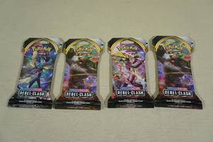 lot 153 image: Pokemon Sword & Shield Rebel Clash Card Packs