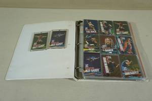 lot 162 image: Binder of Wrestling Cards - Some Magazines As Well