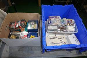 lot 182 image: Large Assortment of Sports Cards - All 4 Major Sports - Mid 80s to Late 90s