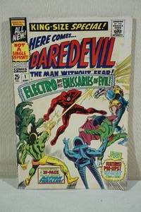 lot 202 image: Here Comes Daredevil #1 Reprint Comic Book - 25c