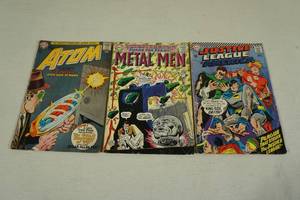 lot 211 image: DC Comic Books - Atom #12, Metal Men #12, Justice League #44
