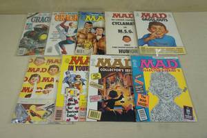 lot 216 image: Vintage Mad and Cracked Magazines