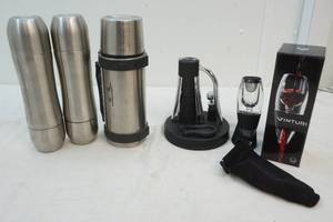 wine tools, thermos