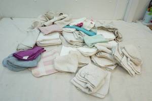 bathroom linens, cleaning cloths