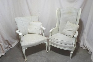 vintage upholstered chairs