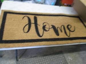 lot 90 image: Home Welcome Mat- sl corner damage...