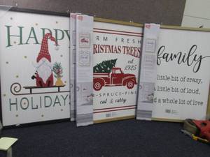 lot 93 image: 3 - 18x24 inch Reversible Wall Sign...