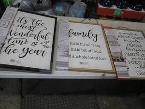 lot 94 image: 3 - 18x24 inch Reversible Wall Sign...