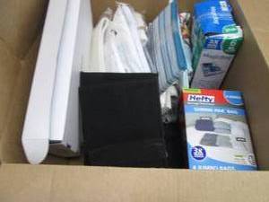 lot 103 image: Box of Storage Bags & Bins...