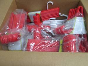 lot 132 image: Box of Plastic Hangers...