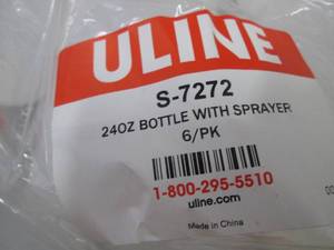 lot 202 image: 4-6pks of Uline 24 oz Spray Bottles...