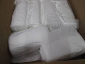 lot 213 image: Case of 500 24x30 Clear Trash Liner...