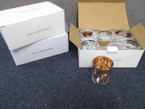 lot 258 image: 3- 6pks Flamingo Votives...