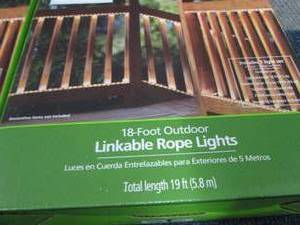 lot 266 image: 2 Mainstays 18 ft Outdoor Linkable ...