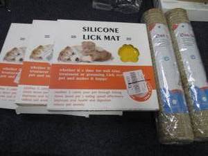 lot 308 image: 3 Lick Mats, 2 Scratch Mats...