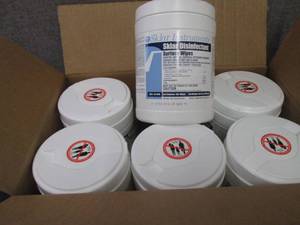 lot 331 image: Case of 6- 100 ct Canisters Sklar D...
