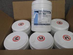 lot 334 image: Case of 6- 100 ct Canisters Sklar D...