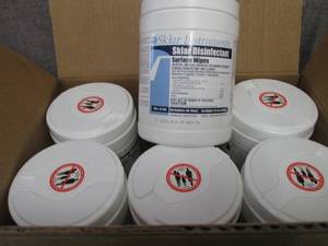 lot 342 image: Case of 6- 100 ct Canisters Sklar D...