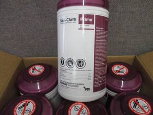 lot 370 image: Case of 6 -70ct Canisters Sani-Clot...