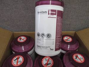 lot 373 image: Case of 6 -70ct Canisters Sani-Clot...