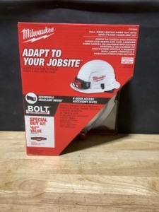Milwaukee 450 Lumens LED SpotFlood Headlamp with Hardhat. See Pictures