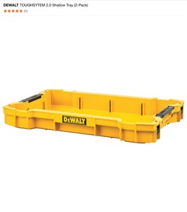 DEWALT TOUGHSYSTEM 2.0 Shallow Tray (2-Pack)s, Phone Charger & Headphones. Various Conditions. See Pictures