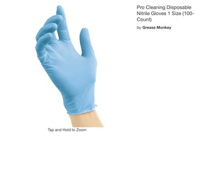(6) Grease Monkey Pro Cleaning Disposable Nitrile Gloves 1 Size (100-Count). See Pictures