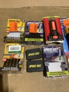 Assorted Brands of Drill Bits, Stud Sensors, Thermometers & Other Hand ToolShop Equipment Goods. Various Conditions. See Pictures
