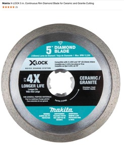 Avanti Pro 10 in. x 60-Tooth (2-Pack), RIGID 7 in. Diamond Blade (2-Pack), Makita 5 in. Continuous & Turbo Rim Diamond Blades. See Pictures