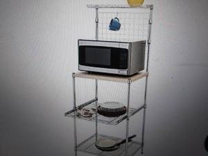 honey can do microwave shelving uni...