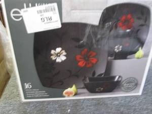gibson elite 16 pc dinnerware set ...