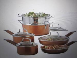10-pc non stick ceramic  aluminum c...