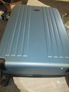 american flyer 3-pc blue luggage se...