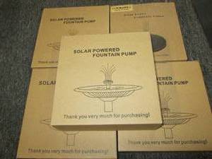 5 new  solar powered fountain pumps...