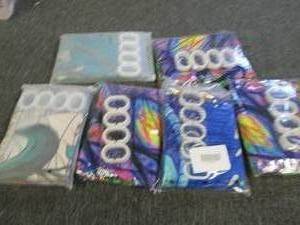 lot of 6 shower curtains ...
