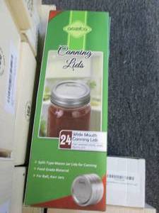 25 packages of canning lids regular...