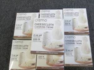 7 packages of cheesecloth and cooki...
