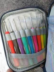 7 packages of crochet hooks and kni...