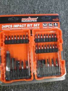 34pc impact bit set...