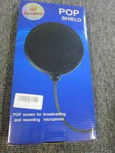 pop shield for broadcasting microph...