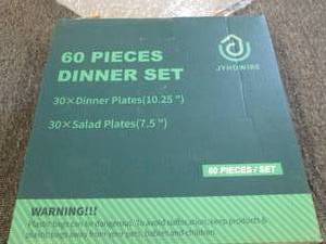 60 piece dinner set 30x dinner plat...