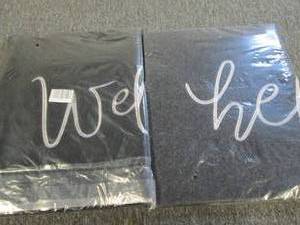2 outdoorindoor welcome mats ...