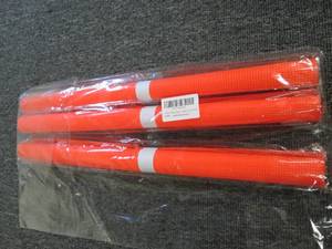 3 orange safety flags 18 inch x 18 ...