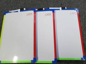 3 magnetic white boards ...