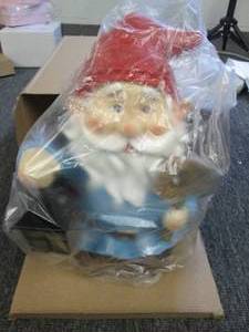 garden gnome lantern lights up sola...