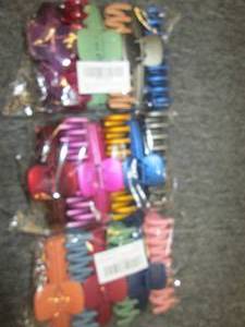 3 sets of 6 womens hair clips ...