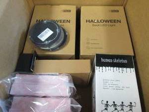 box of halloween led sack lights , ...