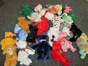 25 beanie babies ...
