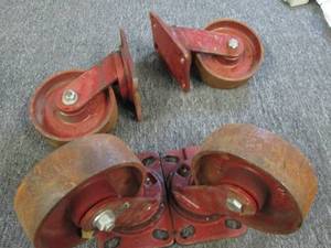 4 hamilton steel metal wheels ...