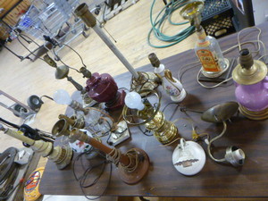 Lot of Vintage Lamps